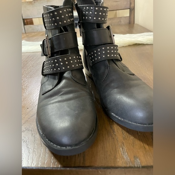COMBAT BOOTS- charcoal gray- Size 7 - Picture 2 of 11